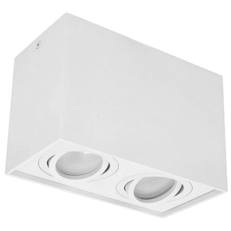 PALLAD 2 White 2xGU10 corp de iluminat pătrat cu spot pătrat de tavan alb EDO777111 Edo Solutions