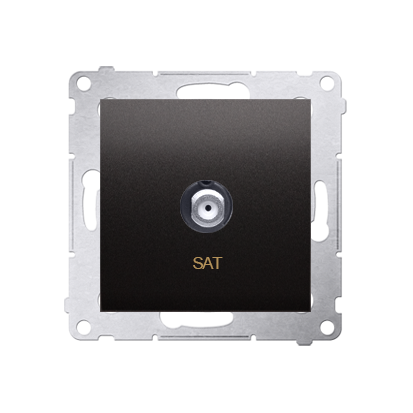 Simon 54 Premium Priză antracit de antenă SAT simplă (modulară) DASF1.01/48