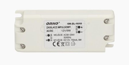 Sursă de alimentare pentru LED 12V, 9W, IP20, OR-ZL-1610 Orno